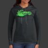 Ladies 100% Ring Spun Cotton Long Sleeve Hooded T Shirt Thumbnail