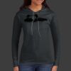 Ladies 100% Ring Spun Cotton Long Sleeve Hooded T Shirt Thumbnail