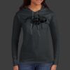 Ladies 100% Ring Spun Cotton Long Sleeve Hooded T Shirt Thumbnail