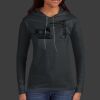 Ladies 100% Ring Spun Cotton Long Sleeve Hooded T Shirt Thumbnail