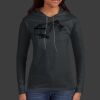 Ladies 100% Ring Spun Cotton Long Sleeve Hooded T Shirt Thumbnail