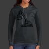 Ladies 100% Ring Spun Cotton Long Sleeve Hooded T Shirt Thumbnail