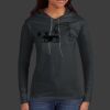 Ladies 100% Ring Spun Cotton Long Sleeve Hooded T Shirt Thumbnail