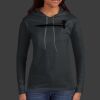 Ladies 100% Ring Spun Cotton Long Sleeve Hooded T Shirt Thumbnail