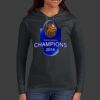 Ladies 100% Ring Spun Cotton Long Sleeve Hooded T Shirt Thumbnail